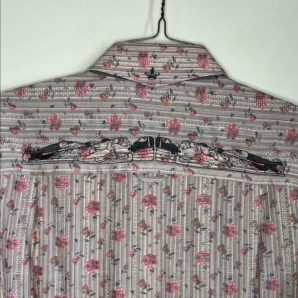 English Laundry Men's Floral Patterned Shirt - Picture 9 of 11